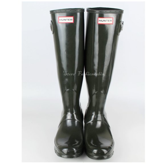 NEW Hunter Tall Gloss Waterproof Boots - Picture 2 of 15